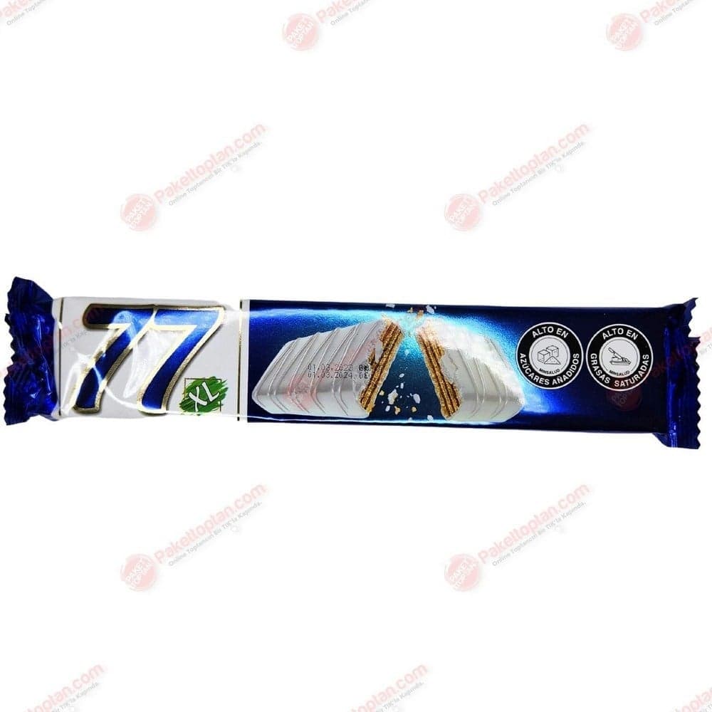 77 XL 60 Gr Beyaz Kokolin Kaplamalı Gofret x24 lü Paket