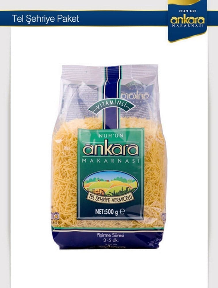 Ankara 500 gr Vitaminli Tel Şehriye x20 li Koli