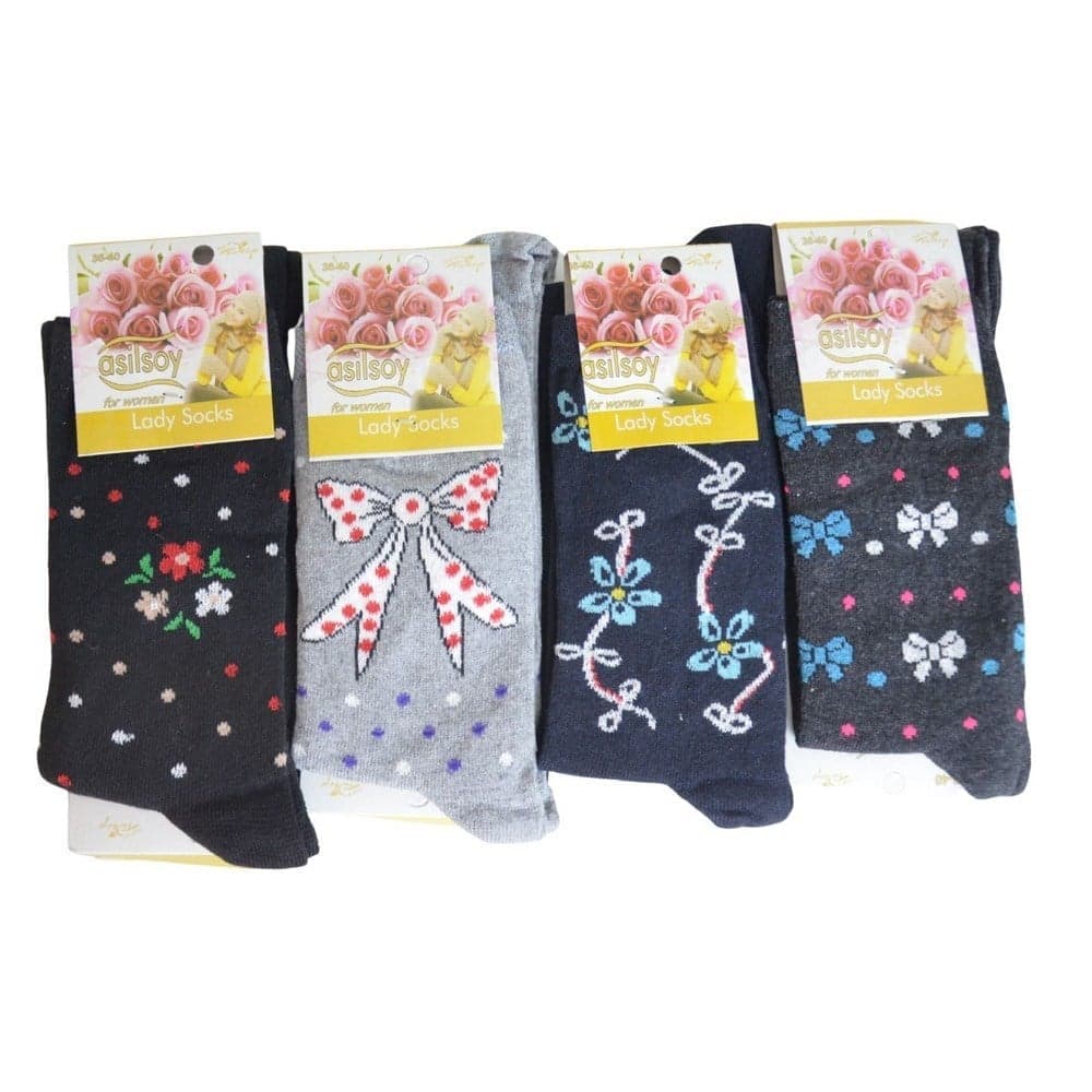 Asilsoy Bayan Çorap Soket x12 li Paket